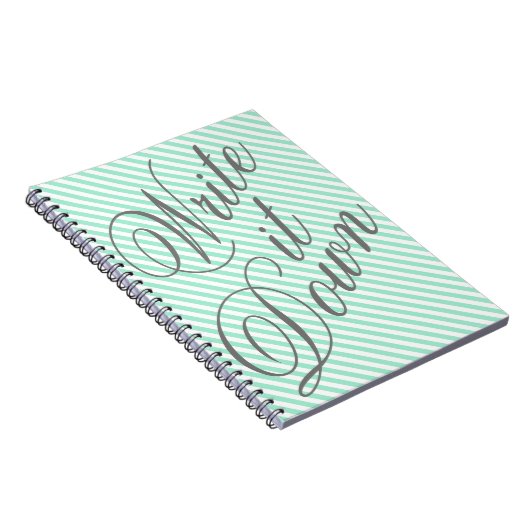 Schreiben Sie es auf Typografie Notizblock (Rechte Seite)