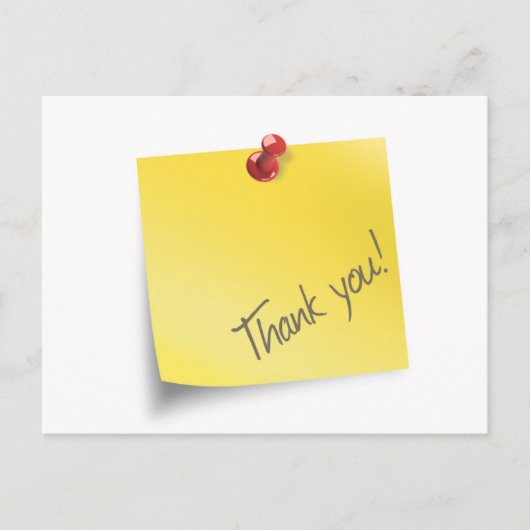 Schreiben Sie es Vielen Dank Postkarte (Vorderseite)