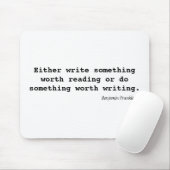 Schreiben Sie etwas wert das Ablesen Mousepad (Mit Mouse)