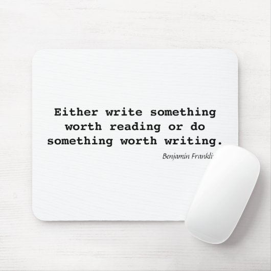 Schreiben Sie etwas wert das Ablesen Mousepad (Mit Mouse)