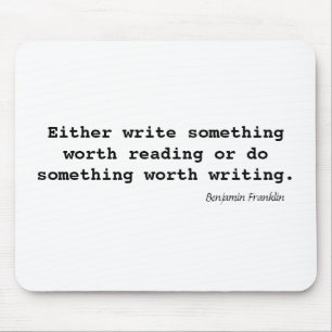 Schreiben Sie etwas wert das Ablesen Mousepad
