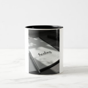 Schreiben Sie Ihr eigenes Rezept für Glück Zweifarbige Tasse