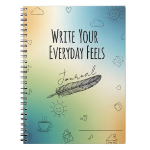Schreiben Sie Ihr tägliches Feeling Journal - Mind Notizblock