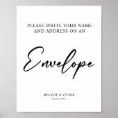 Schreiben Sie Ihre Adresse auf dem Briefposter für Poster (Vorne)