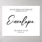 Schreiben Sie Ihre Adresse auf dem Briefposter für Poster (Vorne)