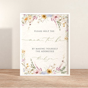 Schreiben Sie Ihre Anschrift Baby Dusche Adresse d Poster