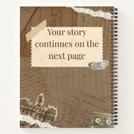 Schreiben Sie Ihre eigene Geschichte Notizblock (Rückseite)