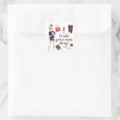 Schreiben Sie Ihre eigene Geschichte! Planner-Anfü Quadratischer Aufkleber (Tasche)