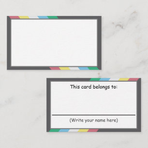 Schreiben Sie Ihre eigene Kommunikationskarte - Be Begleitkarte