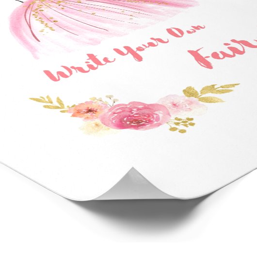 Schreiben Sie Ihre eigene Mauerdekoration Poster (Ecke)