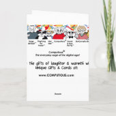 Schreiben Sie Ihre eigene Message GREETING CARD Karte (Rückseite)