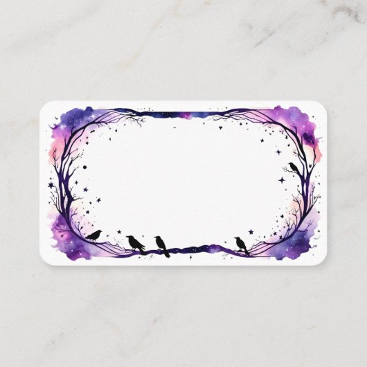 Schreiben Sie Ihre eigenen Oracle Tarot Cards Visitenkarte (Rückseite)