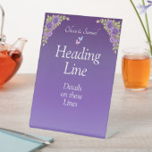 Schreiben Sie Ihre eigenen Schildkröten violette B Sockelschild (In Situ)