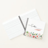 Schreiben Sie Ihre Emotionen auf Ihrem Notebook Notizblock (Innenseite)