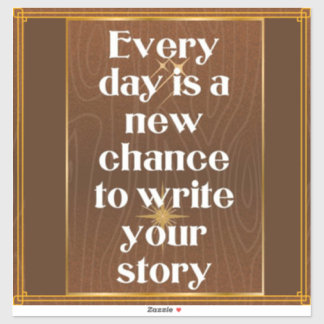 Schreiben Sie Ihre Geschichte Aufkleber