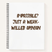 Schreiben Sie Ihre Geschichte, Inspirier Ihre Reis Notizblock (Vorderseite)