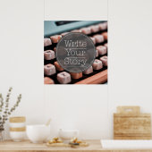 Schreiben Sie Ihre Geschichte Poster (Küche)