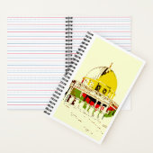 Schreiben Sie Ihre Reise: Dome of the Rock Noteboo Notizblock (Innen)