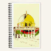 Schreiben Sie Ihre Reise: Dome of the Rock Noteboo Notizblock (Vorderseite)