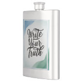 Schreiben Sie Ihre Wahrheit Flachmann (Links)