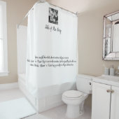 Schreiben Sie Ihren eigenen Text und addieren Sie Duschvorhang (Beispiel)