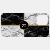 Schreiben Sie Ihren Letter Marble Design iPhone Ca Case-Mate iPhone Hülle (Rückseite (Horizontal))