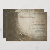 Schreiben Sie Ihren Namen auf die Einladung zur Ho (Vorne/Hinten)