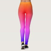 Schreiben Sie Ihren Namen, Farbe verblassen Leggings (Rückseite)