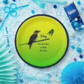 Schreiben Sie Ihren Text, Kookaburra Australia Day Pappteller (Party)