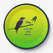 Schreiben Sie Ihren Text, Kookaburra Australia Day Pappteller (Vorderseite)