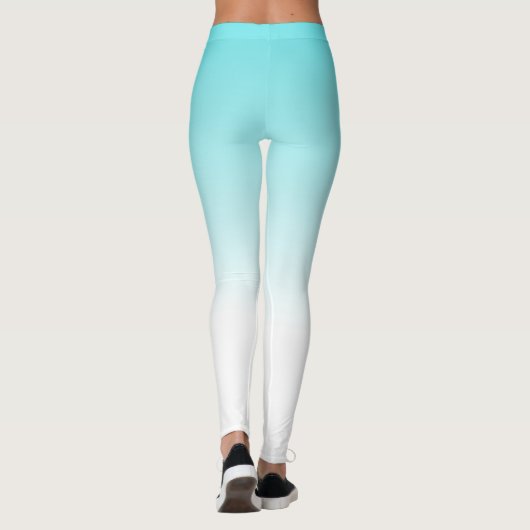 Schreiben Sie Ihren Text l Moderner Farbverlauf bl Leggings (Rückseite)