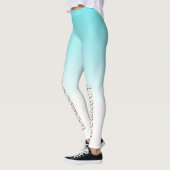 Schreiben Sie Ihren Text l Moderner Farbverlauf bl Leggings (Links)