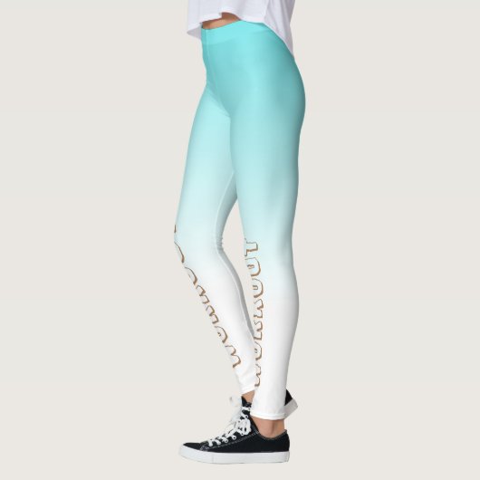 Schreiben Sie Ihren Text l Moderner Farbverlauf bl Leggings (Links)