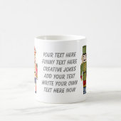 Schreiben Sie Ihren Text Niedliche Wasserfarbe Nut Kaffeetasse (Mittel)