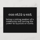 Schreiben Sie Ihren Vertreter Postkarte (Vorderseite)