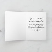 SCHREIBEN SIE IHREN WEDDING TAG KARTE (Innenseite)