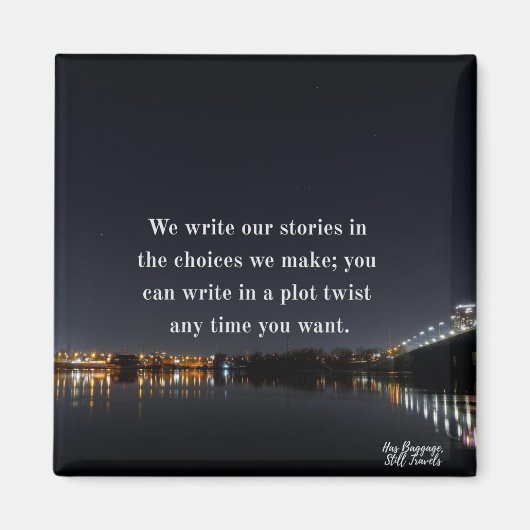 Schreiben Sie in einem Magnet für Niedliches Zitat (Vorne)