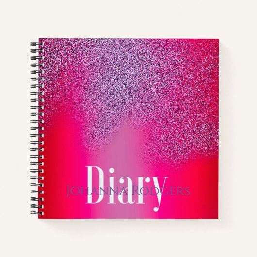 Schreiben Sie in festlich hellrosa: anpassbares Ta Notizblock (Vorderseite)