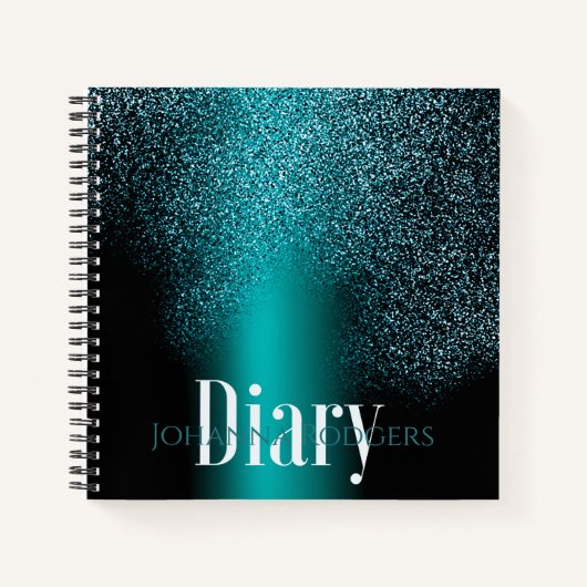 Schreiben Sie in festlich tiefgrün: anpassbares Ta Notizblock (Vorderseite)