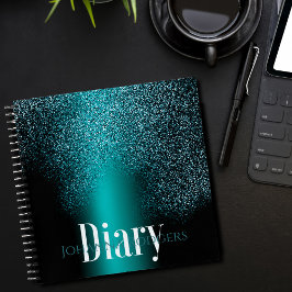 Schreiben Sie in festlich tiefgrün: anpassbares Ta Notizblock