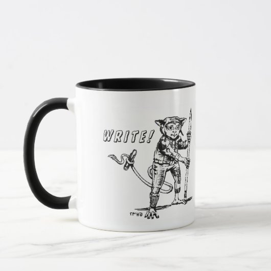 Schreiben Sie Kaffee-Tasse mit Alien Inspiration Tasse (Links)