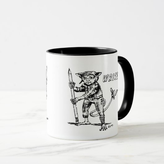 Schreiben Sie Kaffee-Tasse mit Alien Inspiration Tasse (VorderseiteRechts)