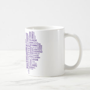 Schreiben Sie Karte von größerem Manchester Kaffeetasse