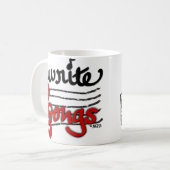 Schreiben Sie Lied-Kaffee-Tasse Kaffeetasse (Vorderseite Links)
