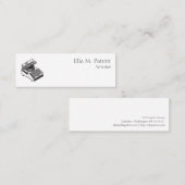 Schreiben Sie Mini Visitenkarte (Vorne/Hinten)