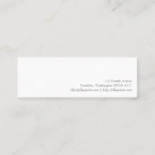 Schreiben Sie Mini Visitenkarte (Rückseite)