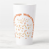 Schreiben Sie neue Geschichte in Leben inspirieren Milchtasse (Vorderseite)