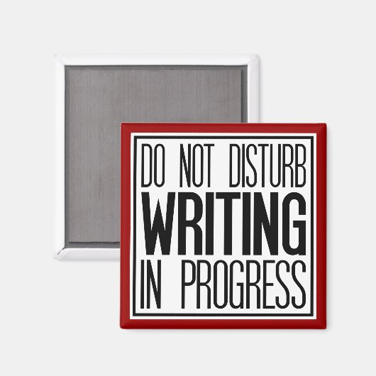 Schreiben Sie nicht im Fortschrittsmagazin Magnet (Vorderseite/Rückseite)