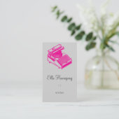 Schreiben Sie Schreibens-Maschine Visitenkarte (Stehend Vorderseite)