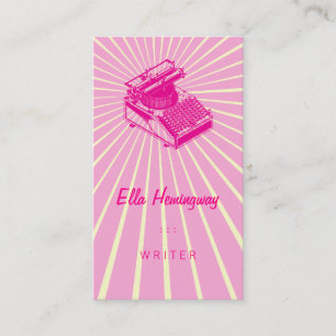 Schreiben Sie Schreibens-Maschine Visitenkarte